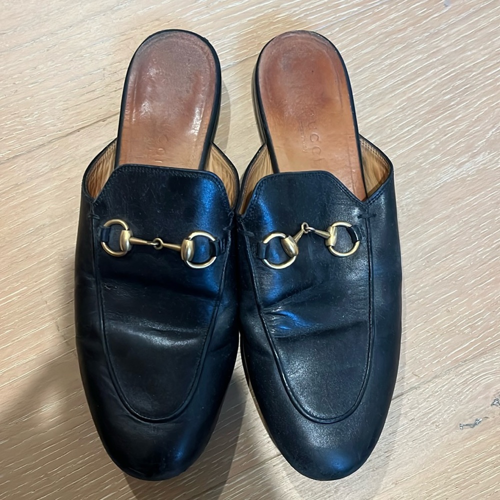 Gucci black slides